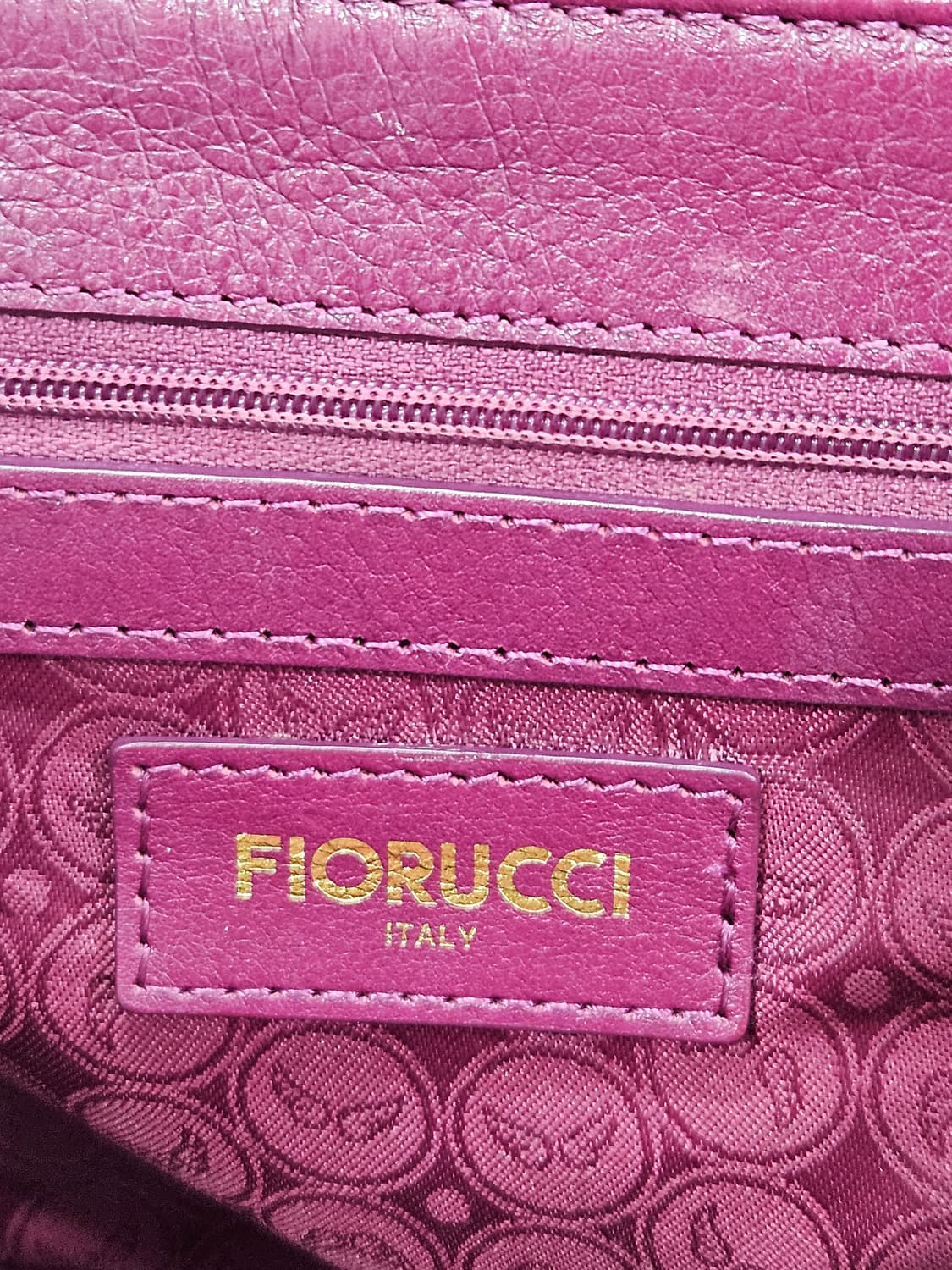 피오루치(FIORUCCI) 버건디 악어가죽패턴 숄더 크로스백 상품이미지3