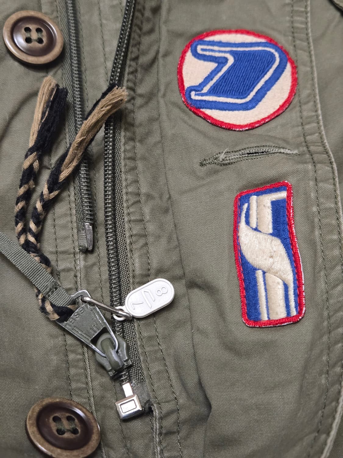 [L] 디젤(DIESEL) 야상 자켓 (카키) 상품이미지8