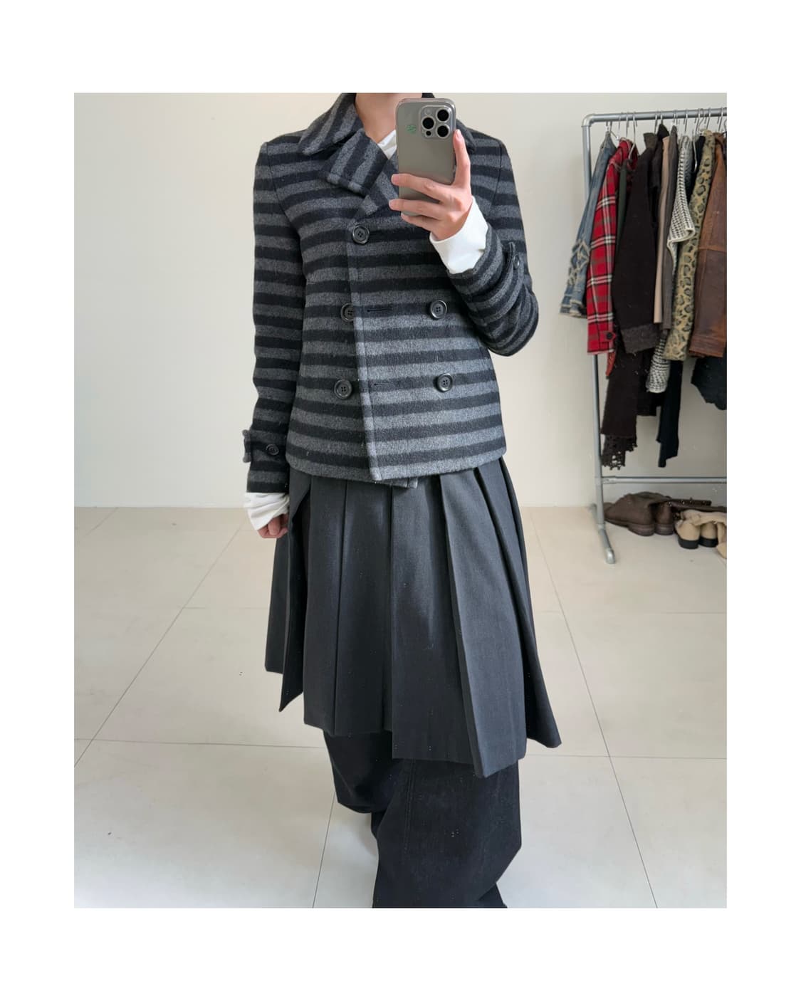 빈티지 스트라이프 자켓 상품이미지3