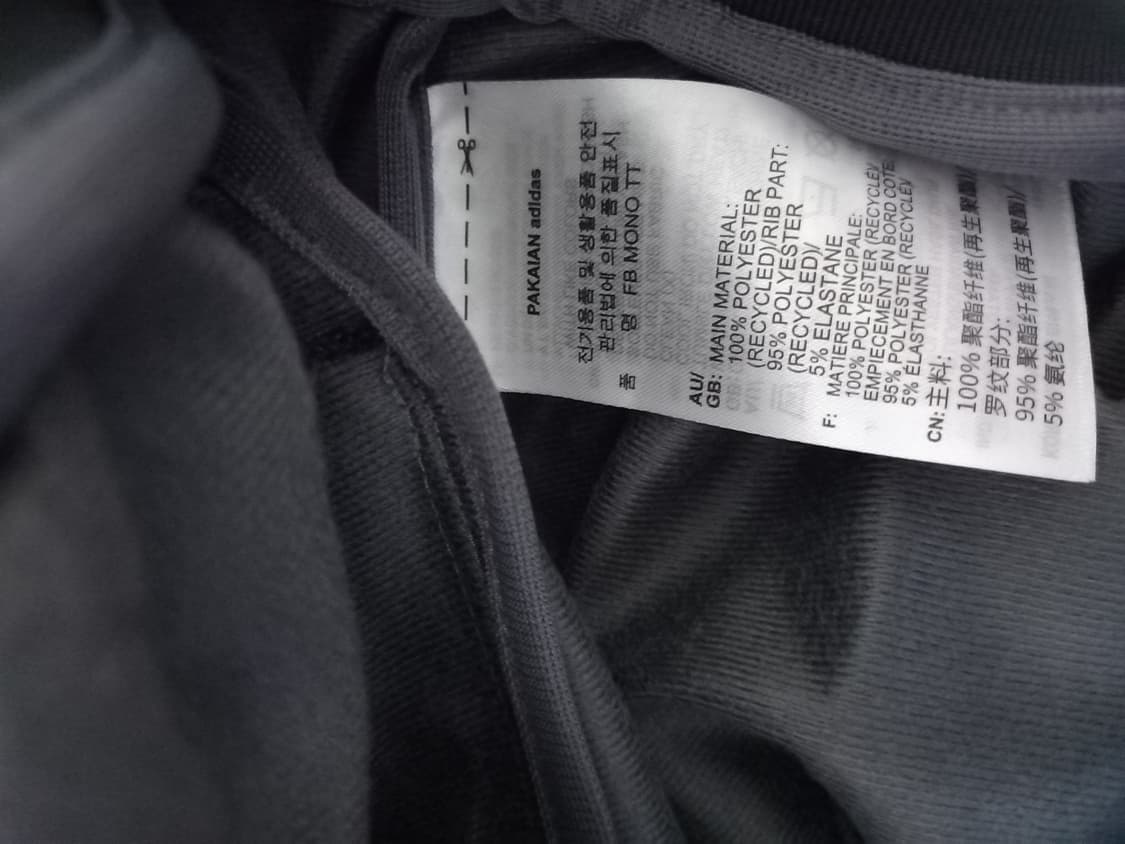 새상품 아디다스 모노그램 블랙 트랙탑 저지 져지집업 95/M 상품이미지5