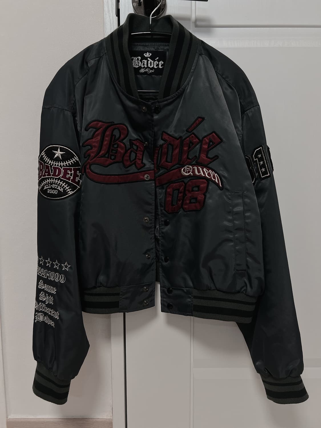 배디 바시티자켓 차콜 m 상품이미지2