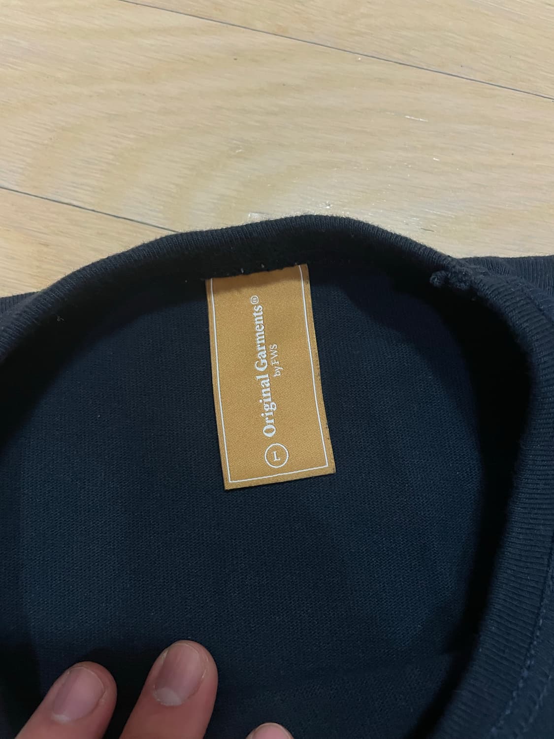 (L) 프리즘웍스 OG 더블 립 롱슬리브 긴팔 티셔츠 네이비 상품이미지9