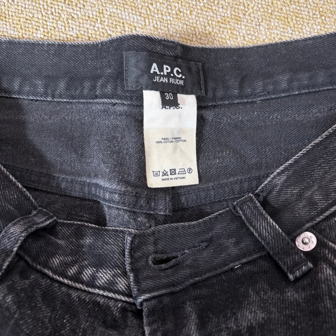 A.P.C. 블랙 데님 팬츠(30) 상품이미지3