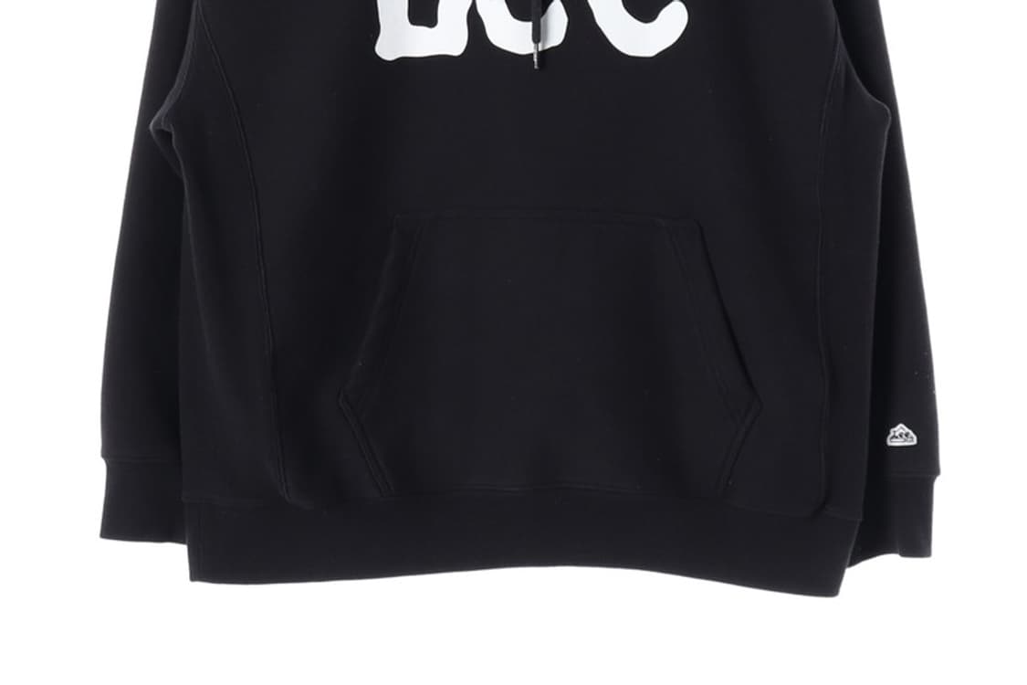 Lee 빅로고 기모 후드티 블랙 L 상품이미지4