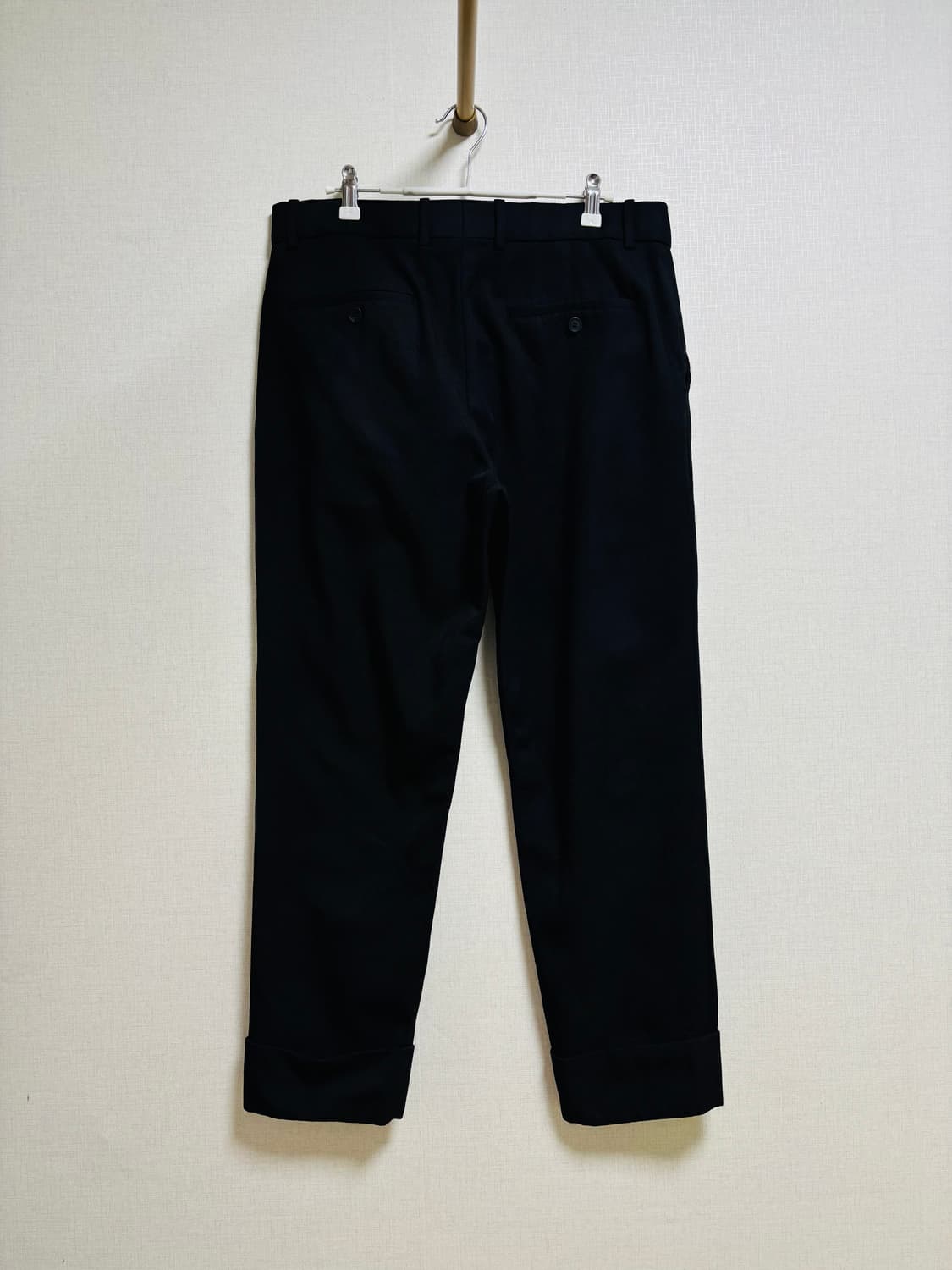 22ss 솔리드옴므 SOLID HOMME 블랙 슬랙스 상품이미지2