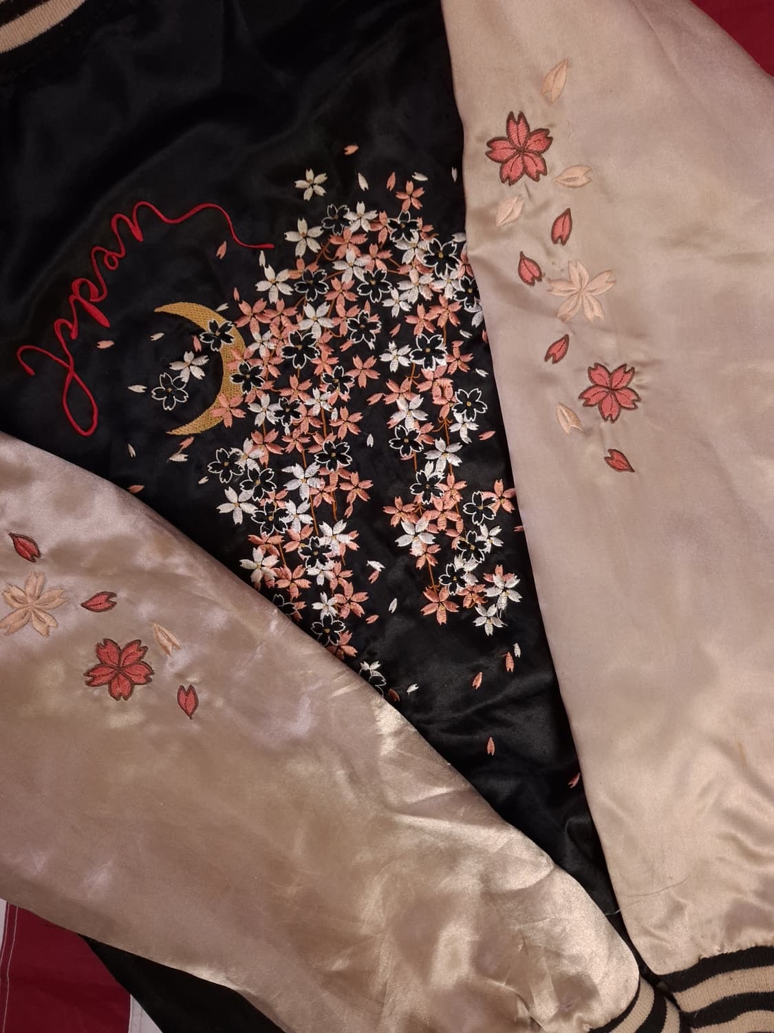 오리지날 재패니즈 벚꽃 자수 수베니어 스카잔 상품이미지10