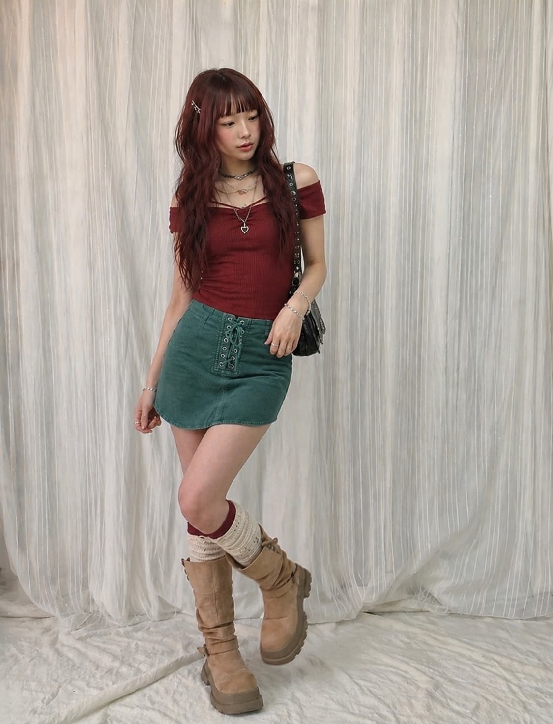 y2k 배드걸 코디 set 상품이미지1