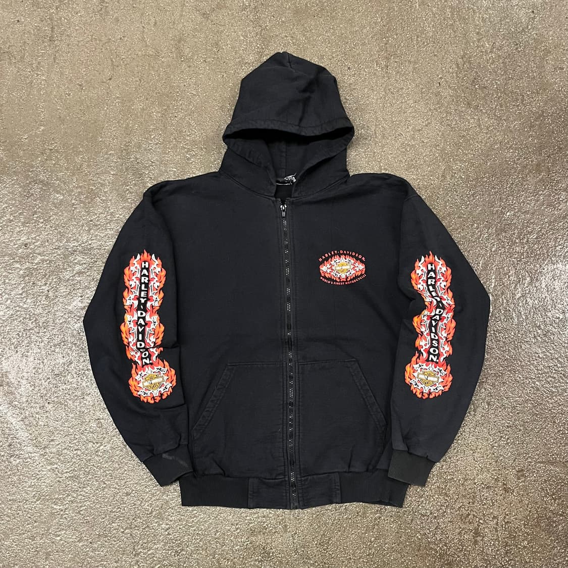 할리데이비슨 플레임 후드 집업 (100) 상품이미지1