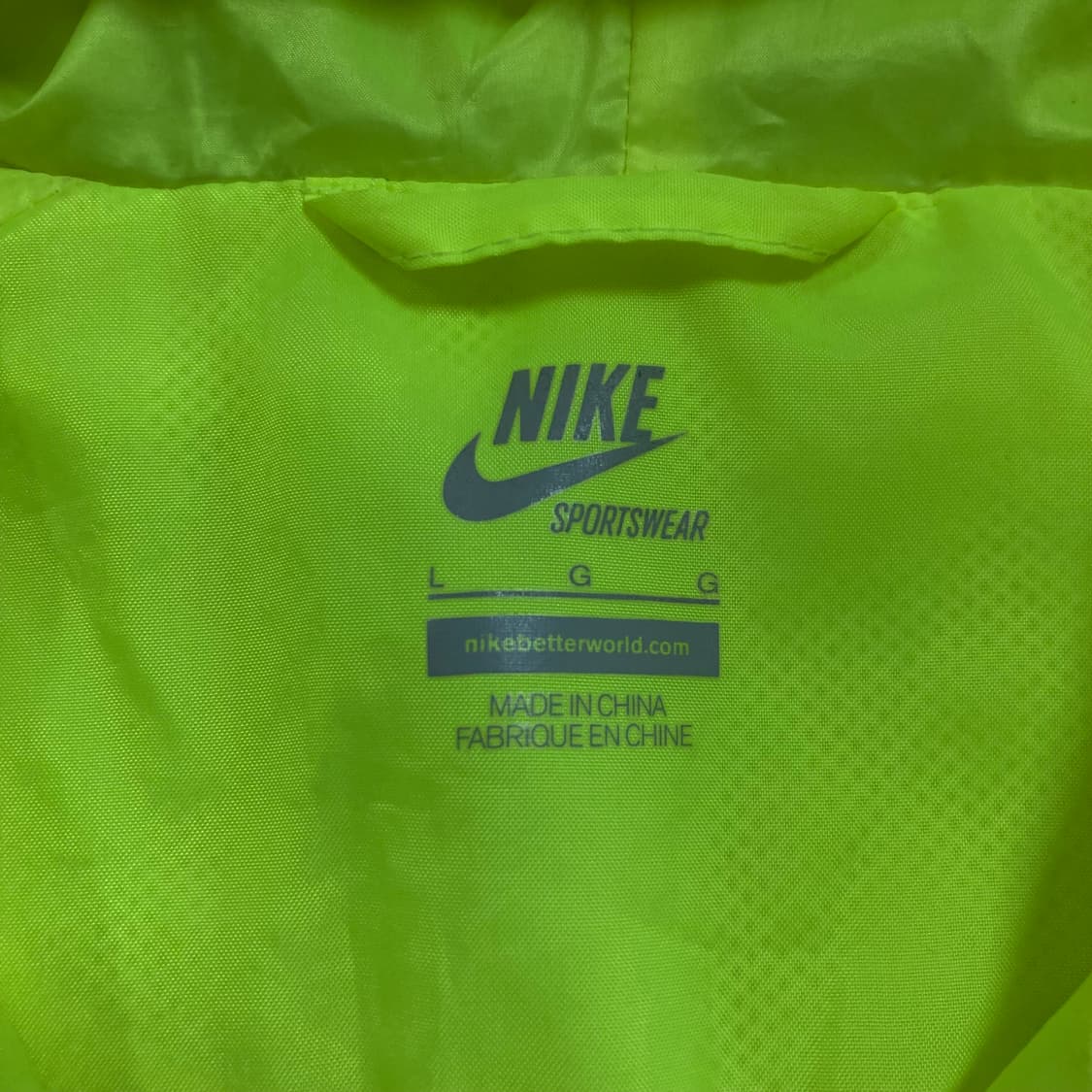 나이키 퓨추라 스몰 로고 네온 바람막이 상품이미지3