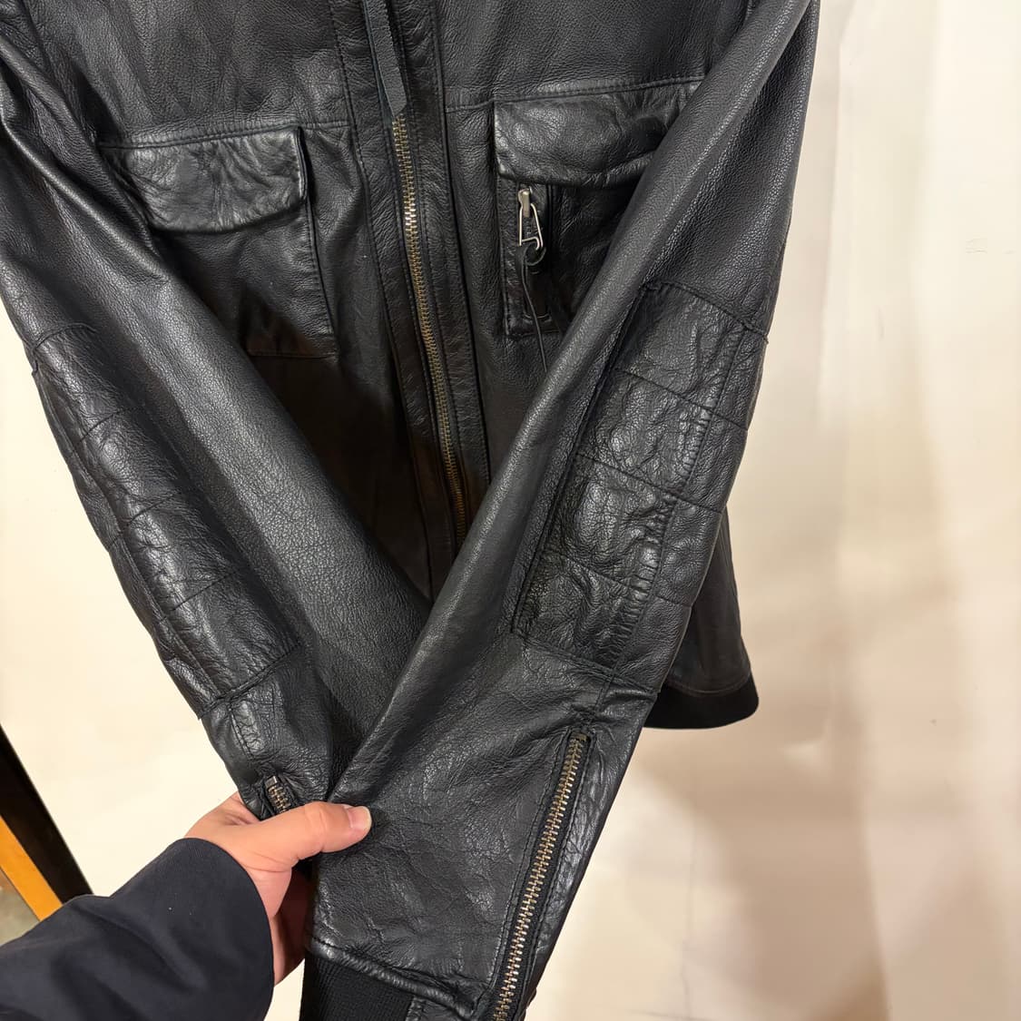 카우레더 자켓 상품이미지2