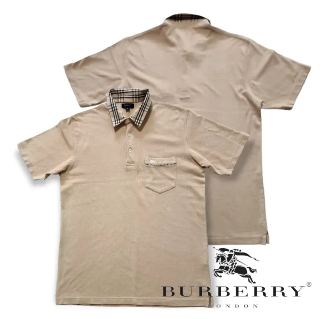 (M) 버버리반팔 버버리 카라티셔츠 burberry pk 상품이미지1