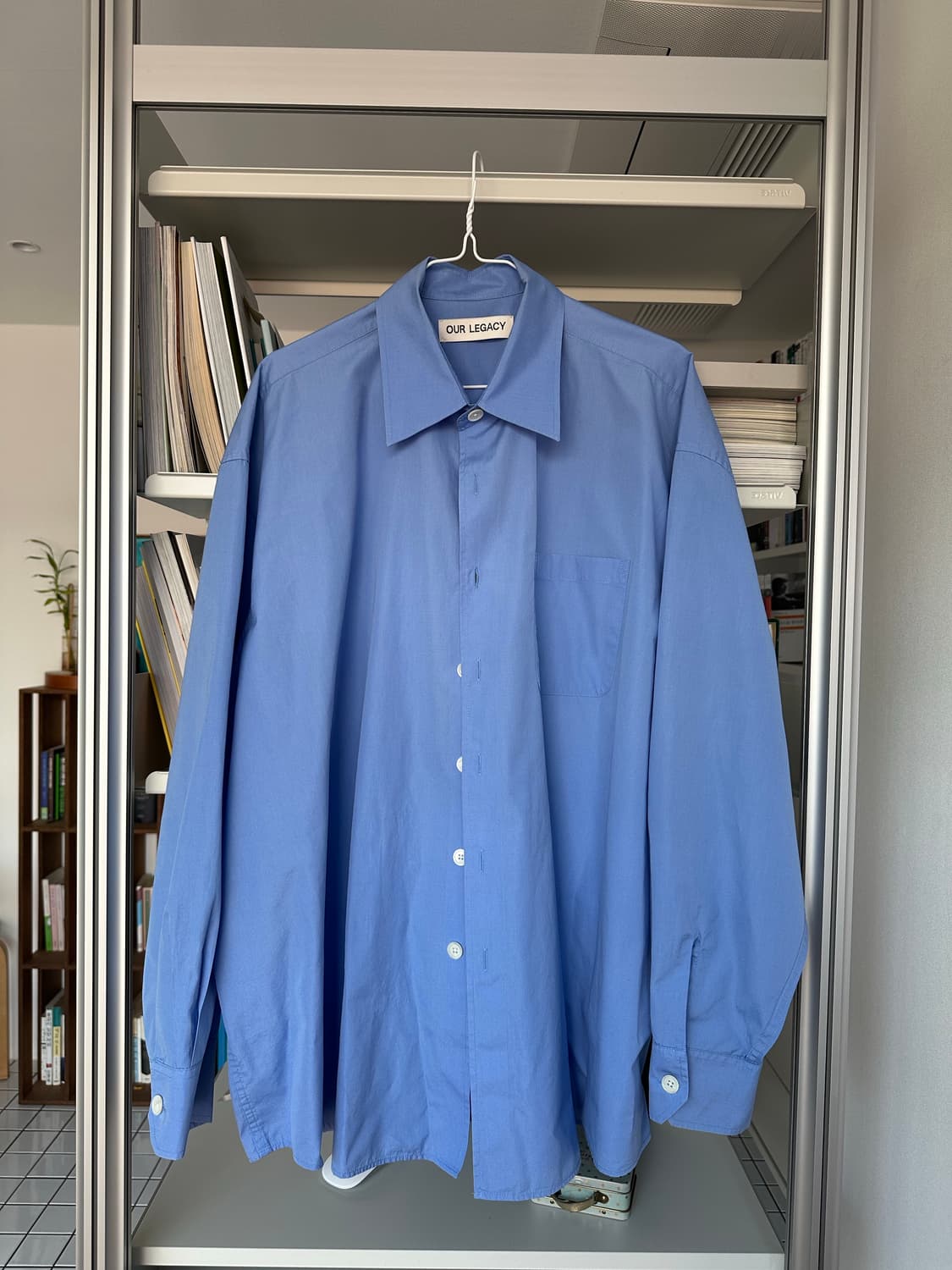 [48]아워레가시 버로우드 셔츠 블루 상품이미지1