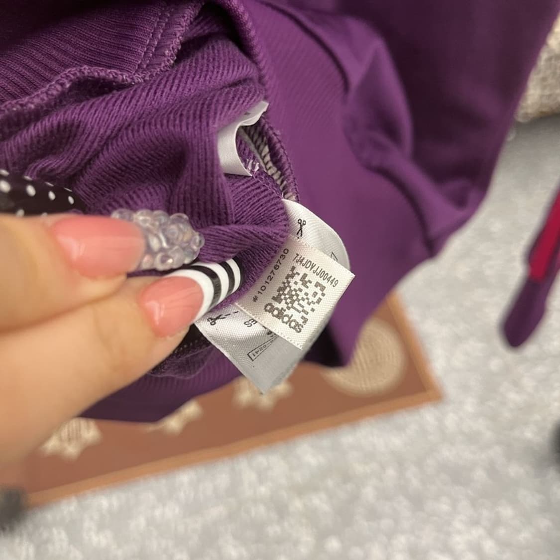 아디다스 파이어버드 Y2K 00's 퍼플핑크 져지 집업 85 C10153 상품이미지7