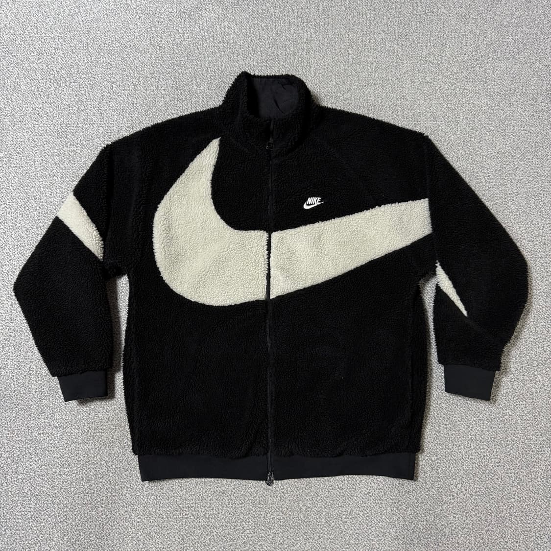 [정가 18만원] 나이키 빅 스우시 후리스 풀집업 2XL 상품이미지1