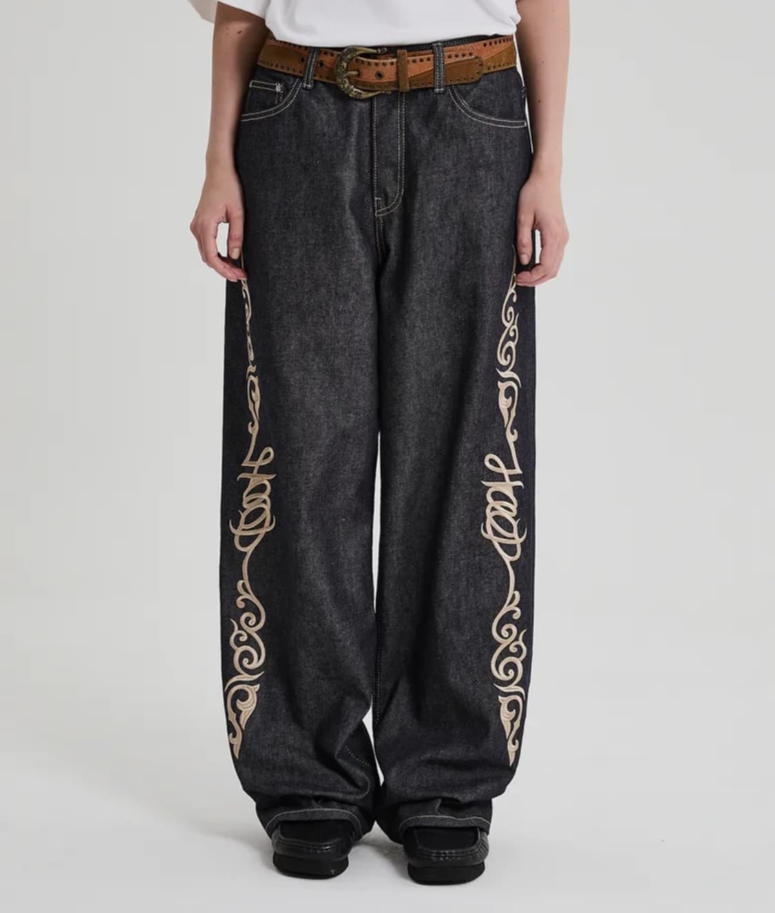 후드후드 웨스턴 데님 팬츠 상품이미지2