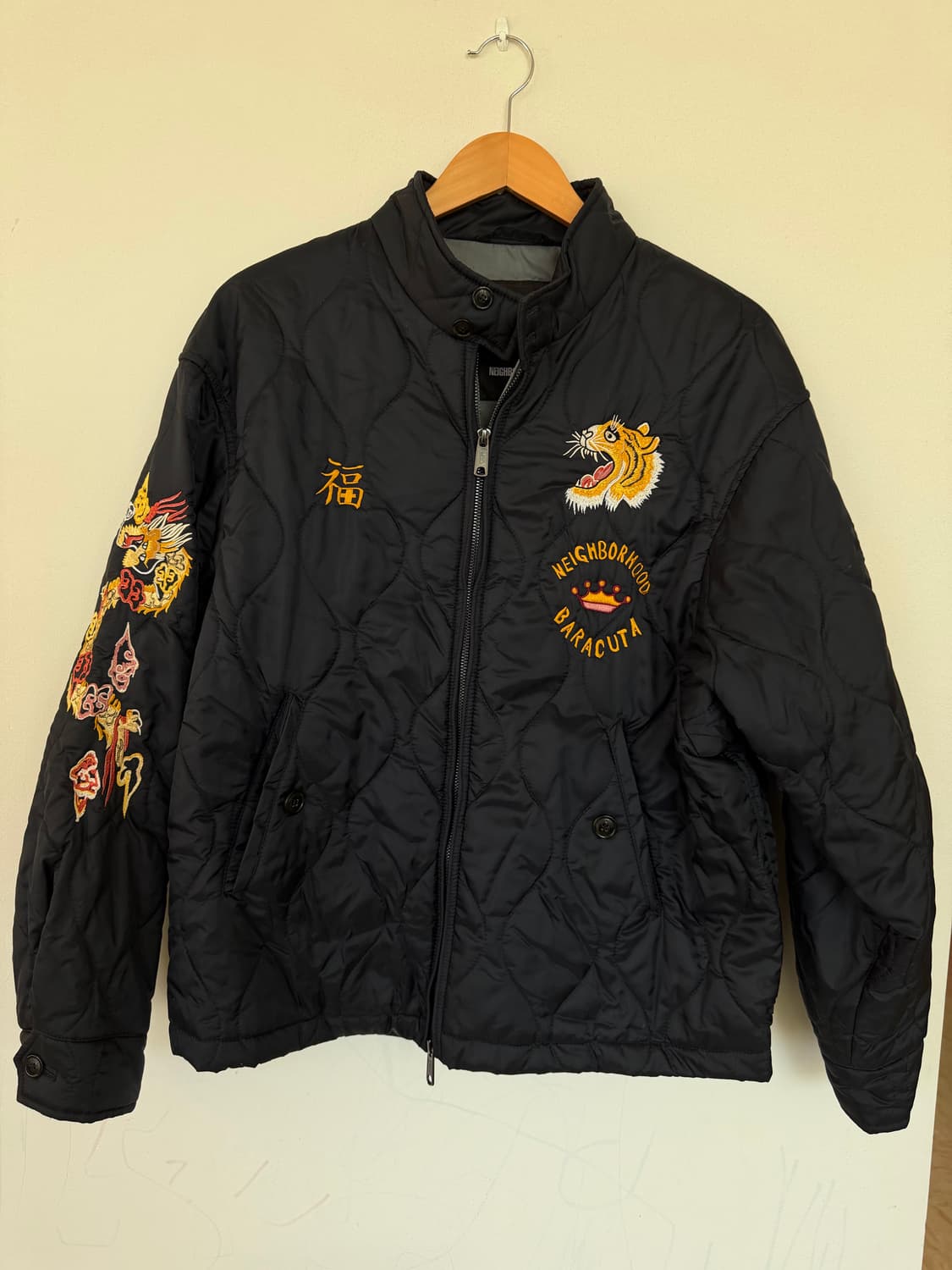 바라쿠다 x 네이버후드 퀼티드G4 자켓 네이비 상품이미지1