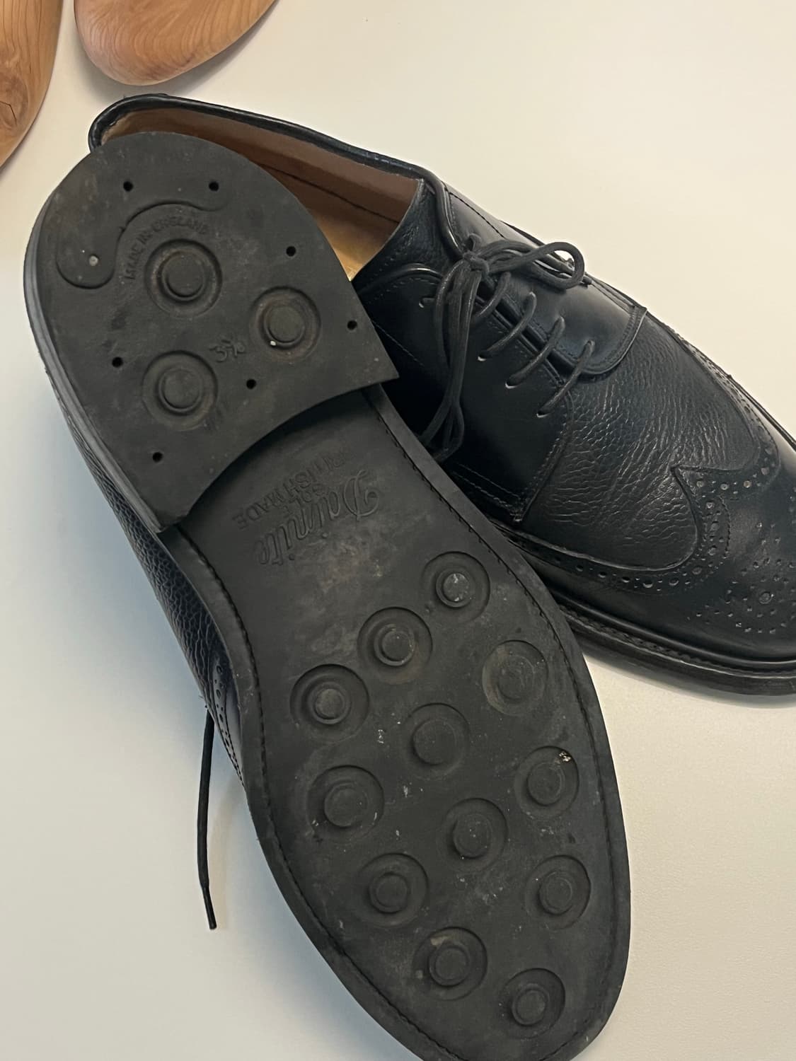 Barker England 남성 윙팁 구두 블랙 265 상품이미지3