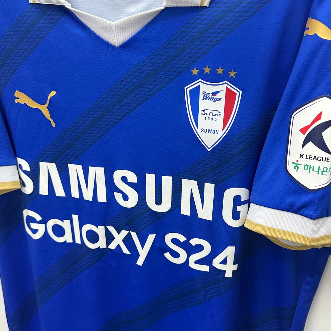푸마 수원삼성 2024시즌 파울리뇨 풀마킹 유니폼 XL 상품이미지6