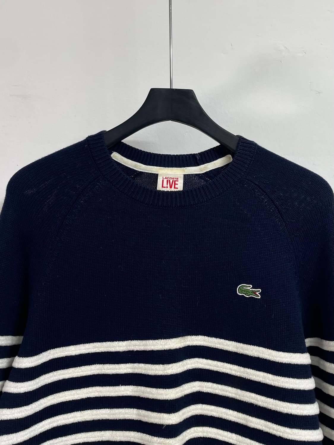 라코스테 단가라 라운드 니트  (on.308) 상품이미지2