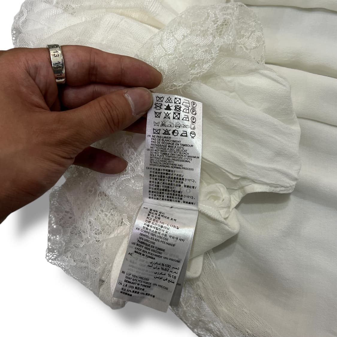  산드로 화이트 레이스 원피스 y12338 상품이미지10