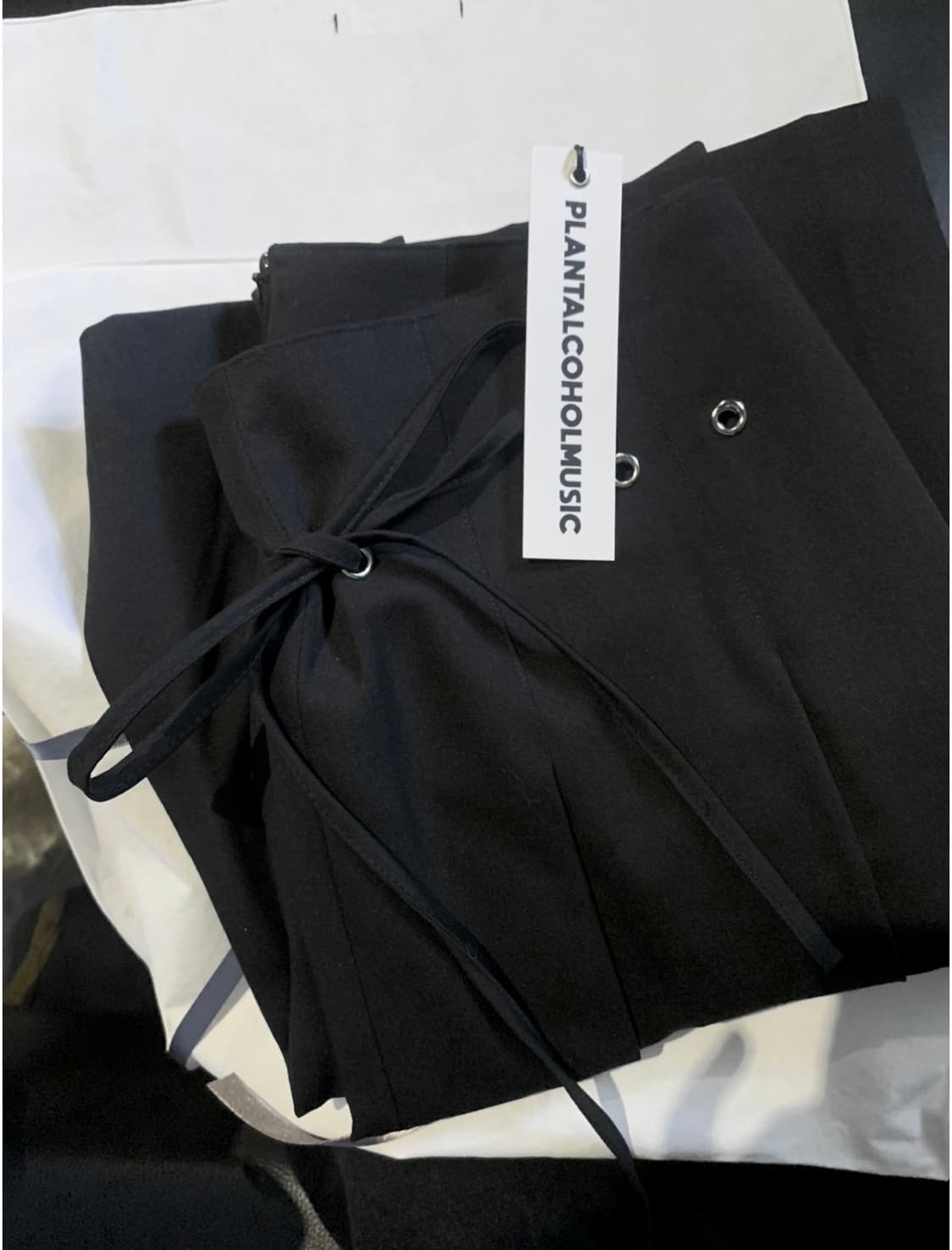 [Plantalcoholmusic_ Pleated skirt/Balck] 상품이미지2