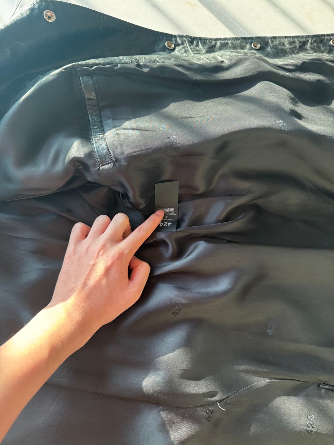 424 레더 트렌치 코트 자켓 50 상품이미지6