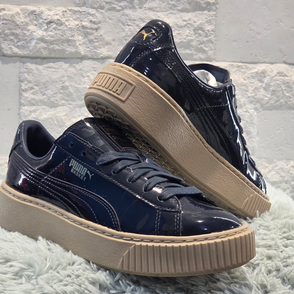 3a-11:푸마 바스켓 플랫폼 (24cm)-상태굿 상품이미지4