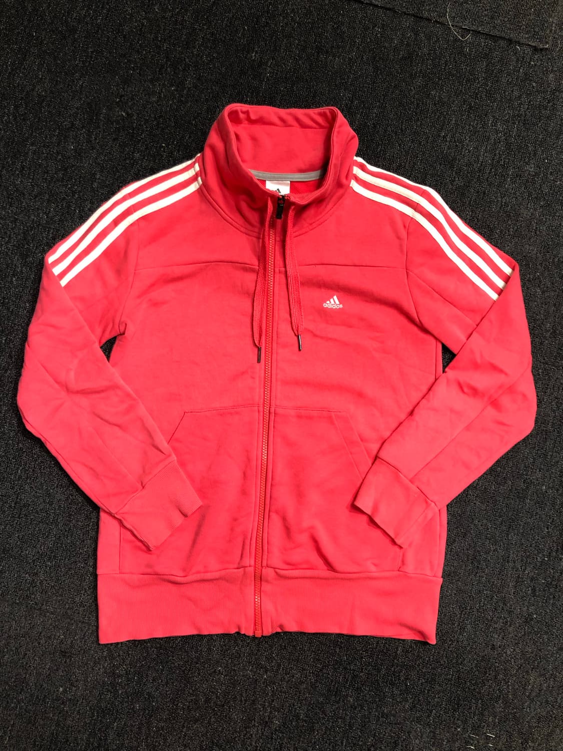 아디다스 핑크 화이트 삼선 져지 L 상품이미지4