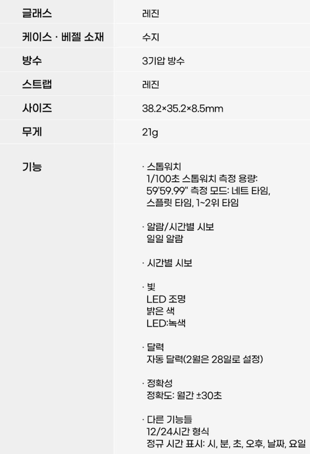 카시오 투명 블루 전자시계 새상품 상품이미지4