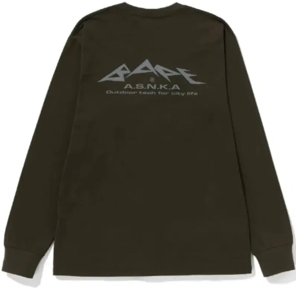 베이프 리플렉티브 프린트 롱슬리브 올리브 XXL 상품이미지2