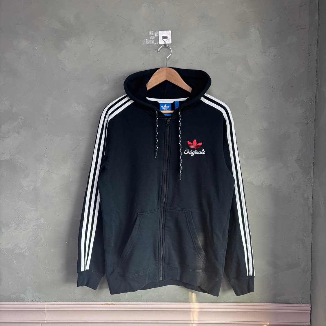 아디다스 파이어버드 후드집업 블랙 상품이미지1