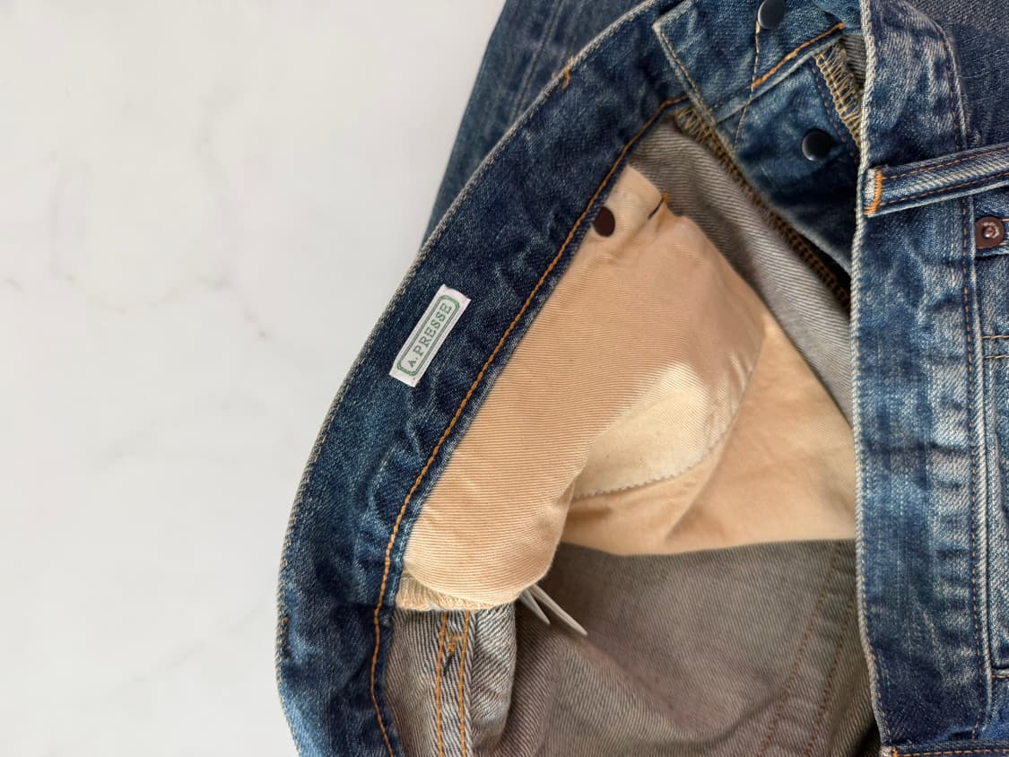 아프레쎄 데님AP-4002 / Washed Denim Wide Pants 상품이미지3