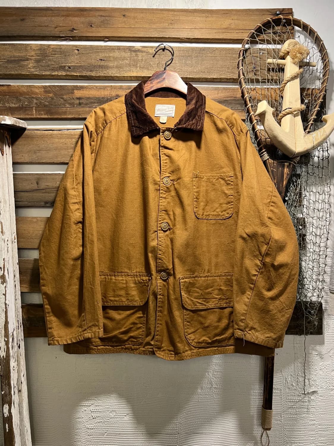 [L]70's Amerian Field USA 브라운 덕 캔버스 헌팅자켓 상품이미지1