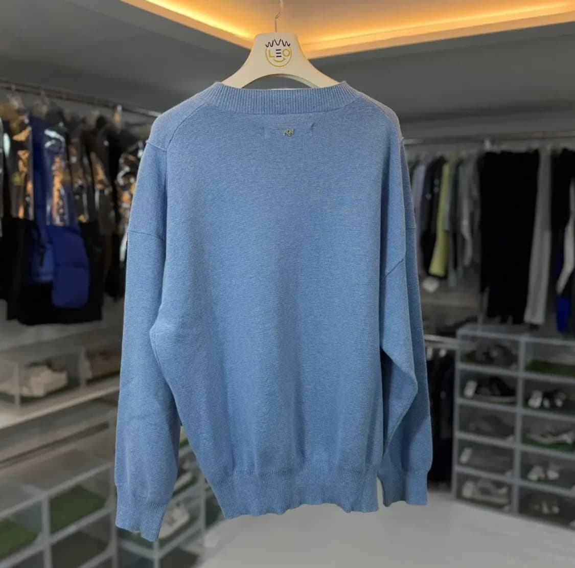 [정품] 송지오 라이트 블루 울 니트 L   상품이미지3