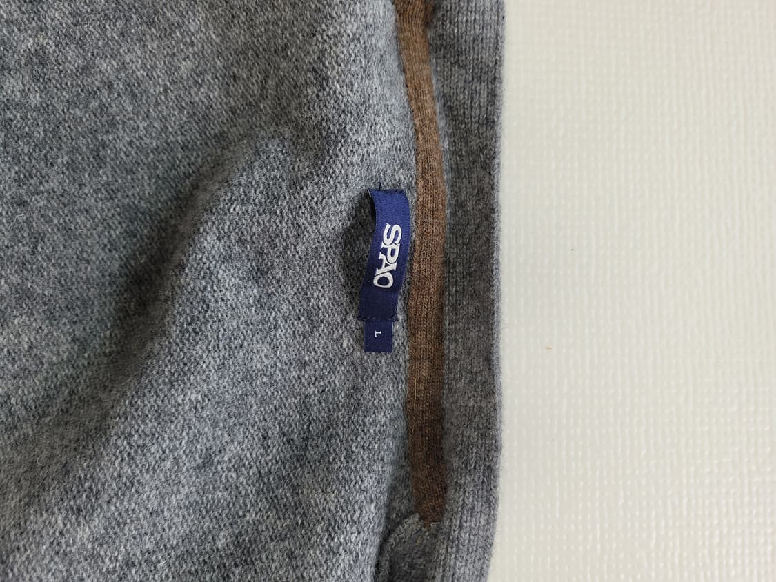 스파오 SPAO 남자 6버튼 울 가디건 100 그레이 상품이미지9