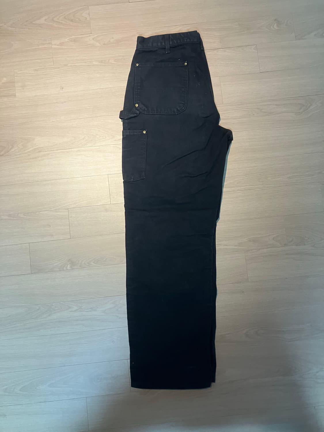 칼하트 더블니 워크팬츠 블랙  상품이미지2