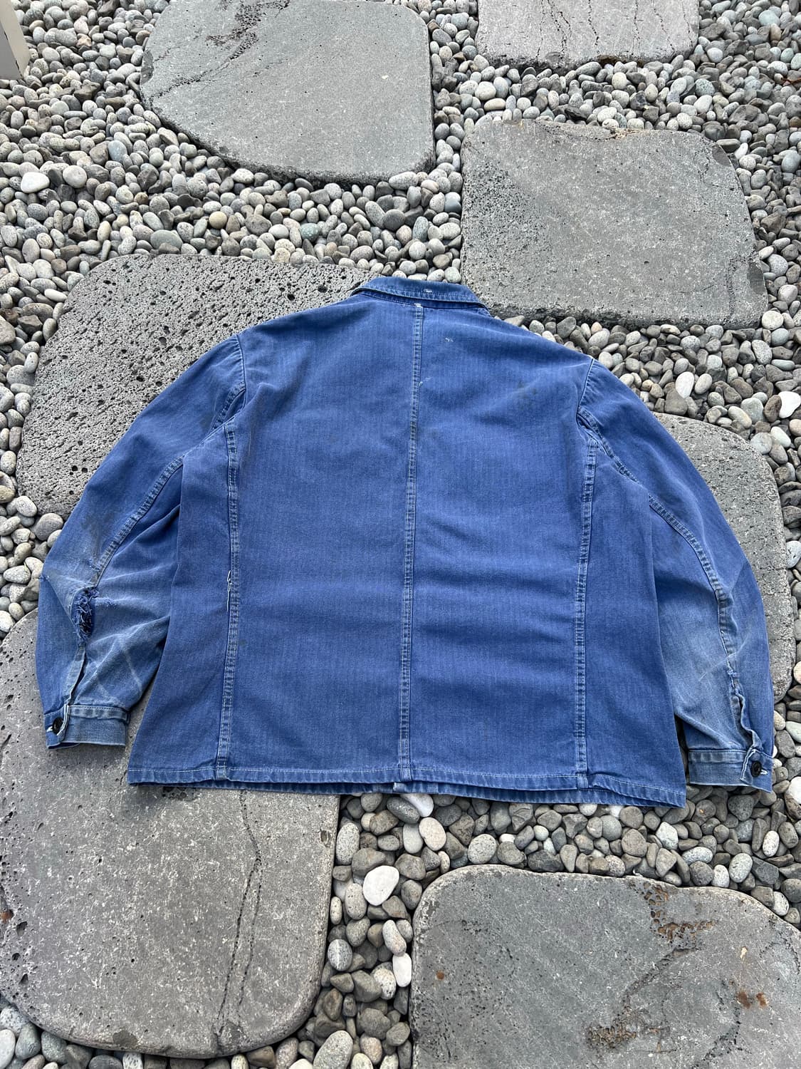 FADED VINTAGE WASHING HBT 헤링본 프렌치워크자켓 상품이미지2