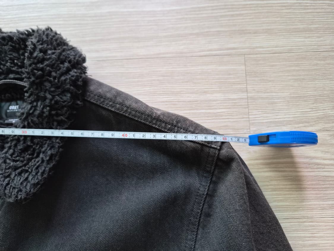 오베이 양털 덱자켓 검정 상품이미지7
