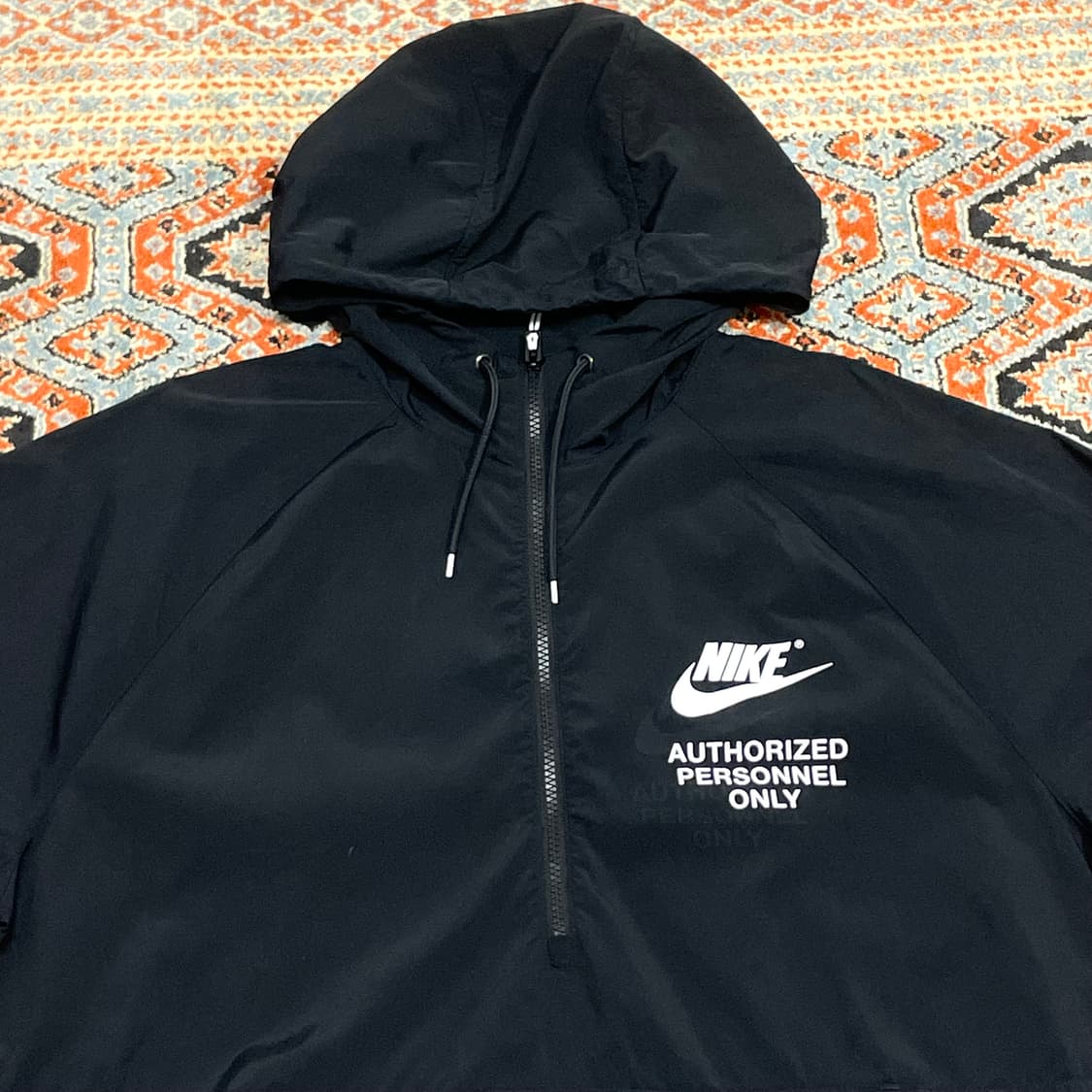 나이키 스펠로고 블랙 아노락 점퍼 바람막이 남성XXL 상품이미지2