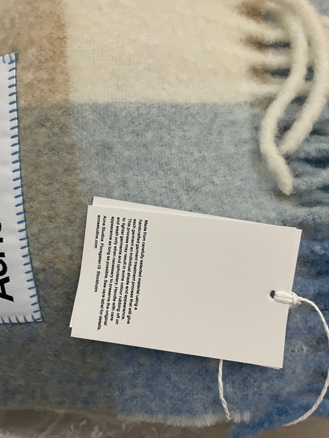 아크네 스튜디오 체크 머플러 상품이미지3