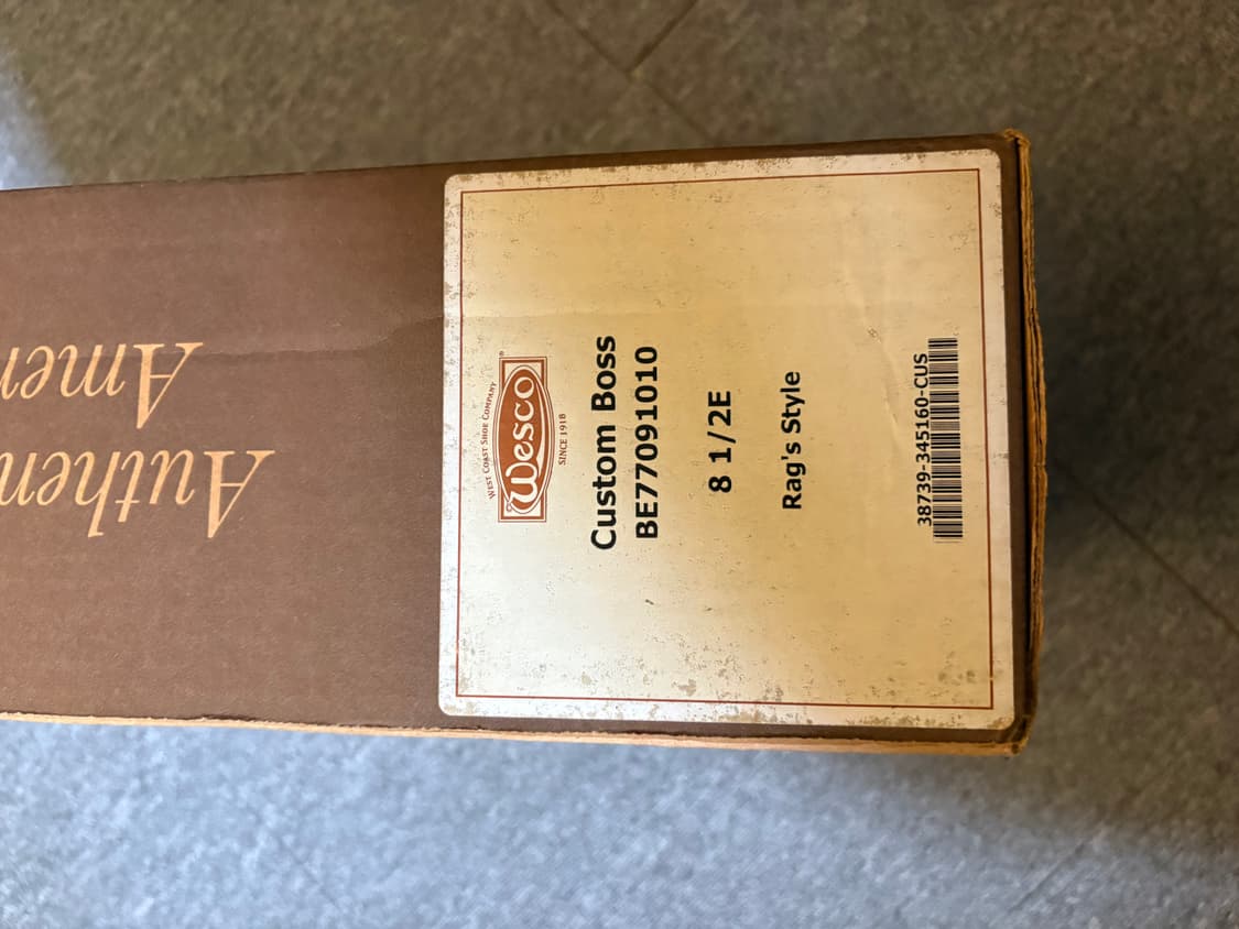 [8.5E] 웨스코 보스 러프아웃블랙 엔지니어부츠 상품이미지5