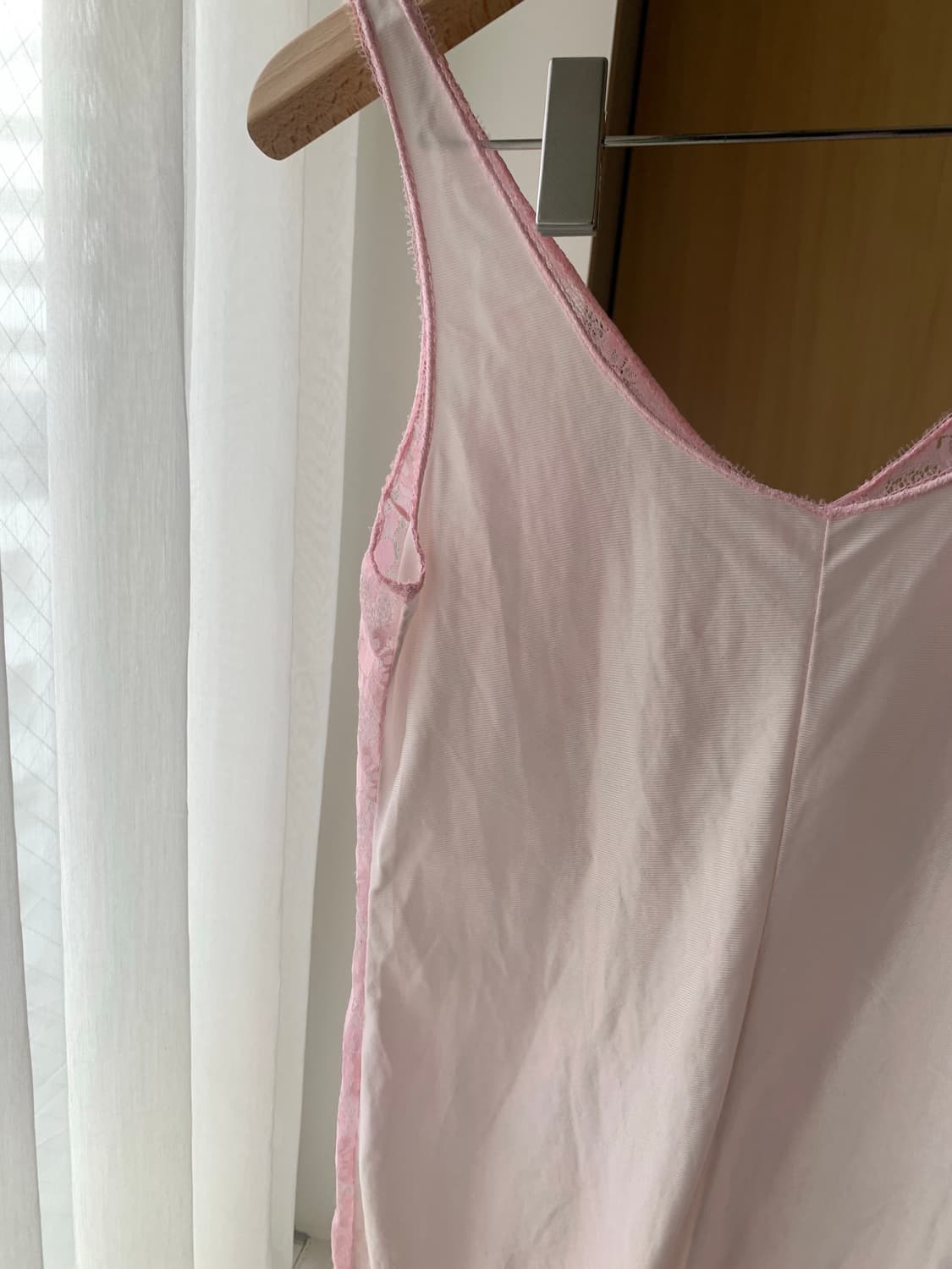 pink flower pattern slip 상품이미지3