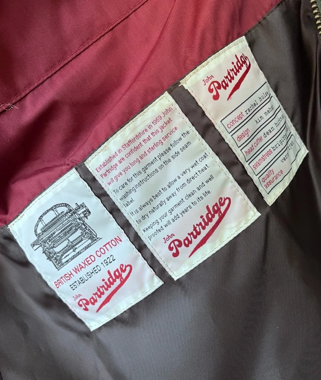 존파트리지 남성 카키 왁스헌팅자켓
 상품이미지6