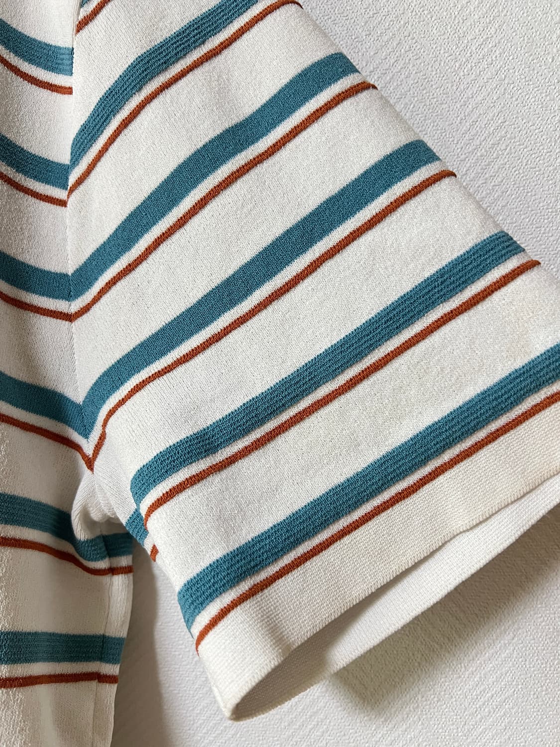 타임옴므 스트라이프 니트 반팔 티셔츠 105 상품이미지5