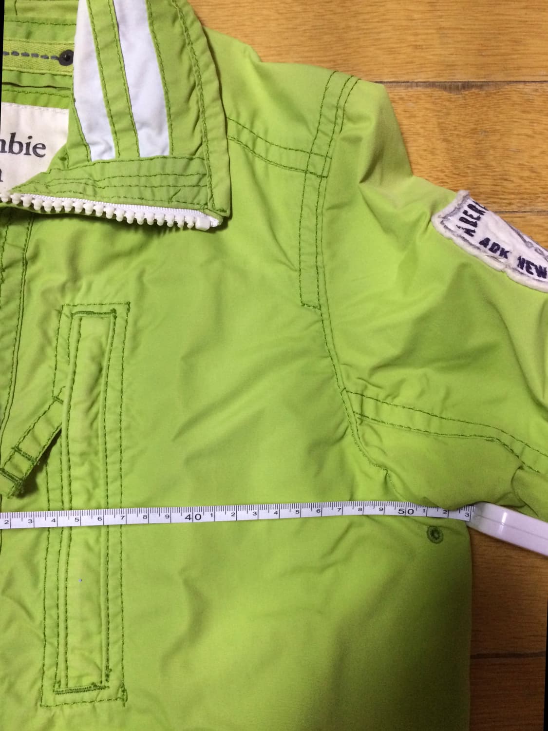 Abercrombie 아베크롬비 올드스쿨아메카지 혁오풍 집업자켓 그린 상품이미지2