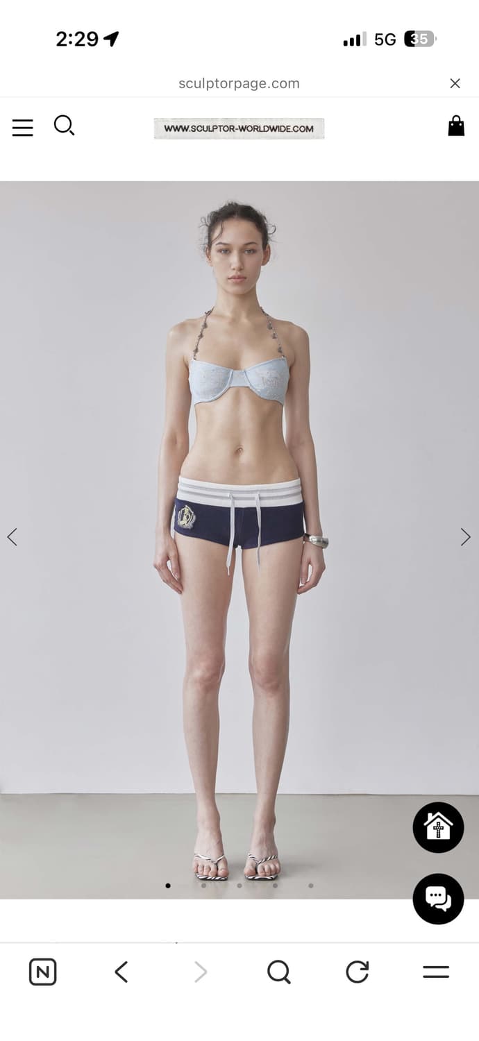 스컬프터 쇼츠 Marine Terry Shorts Navy 상품이미지2