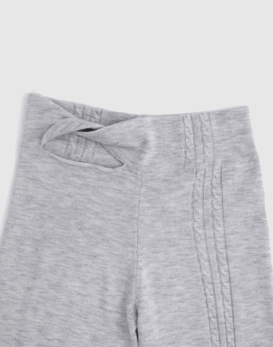 TWISTED ROPE KNIT PANTS (LIGHT GREY) 상품이미지4