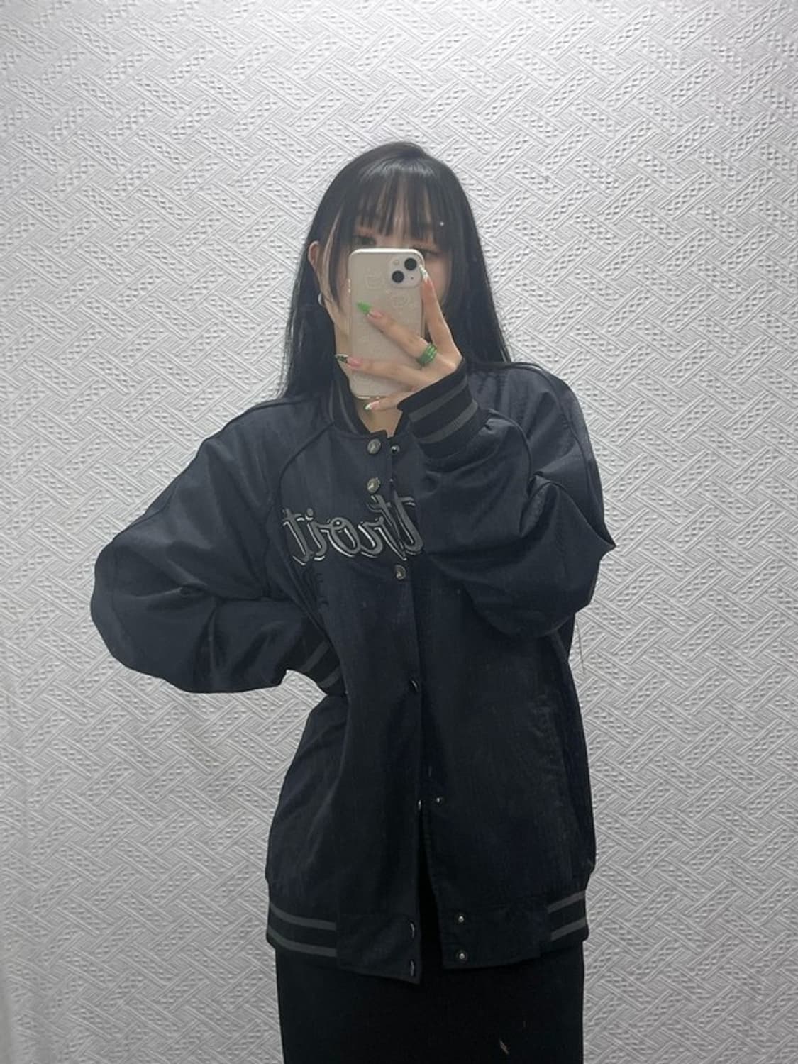 MLB 티트로이트 펑크 스컬 오버핏 바시티 자켓 100 C08900 상품이미지1