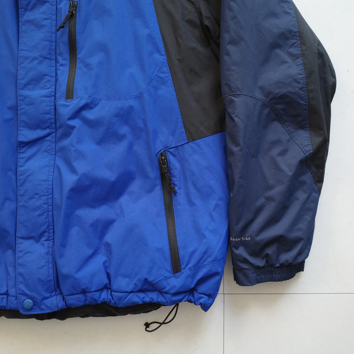 90s 컬럼비아 옴니쉴드 패딩 자켓 블루 XL 상품이미지3