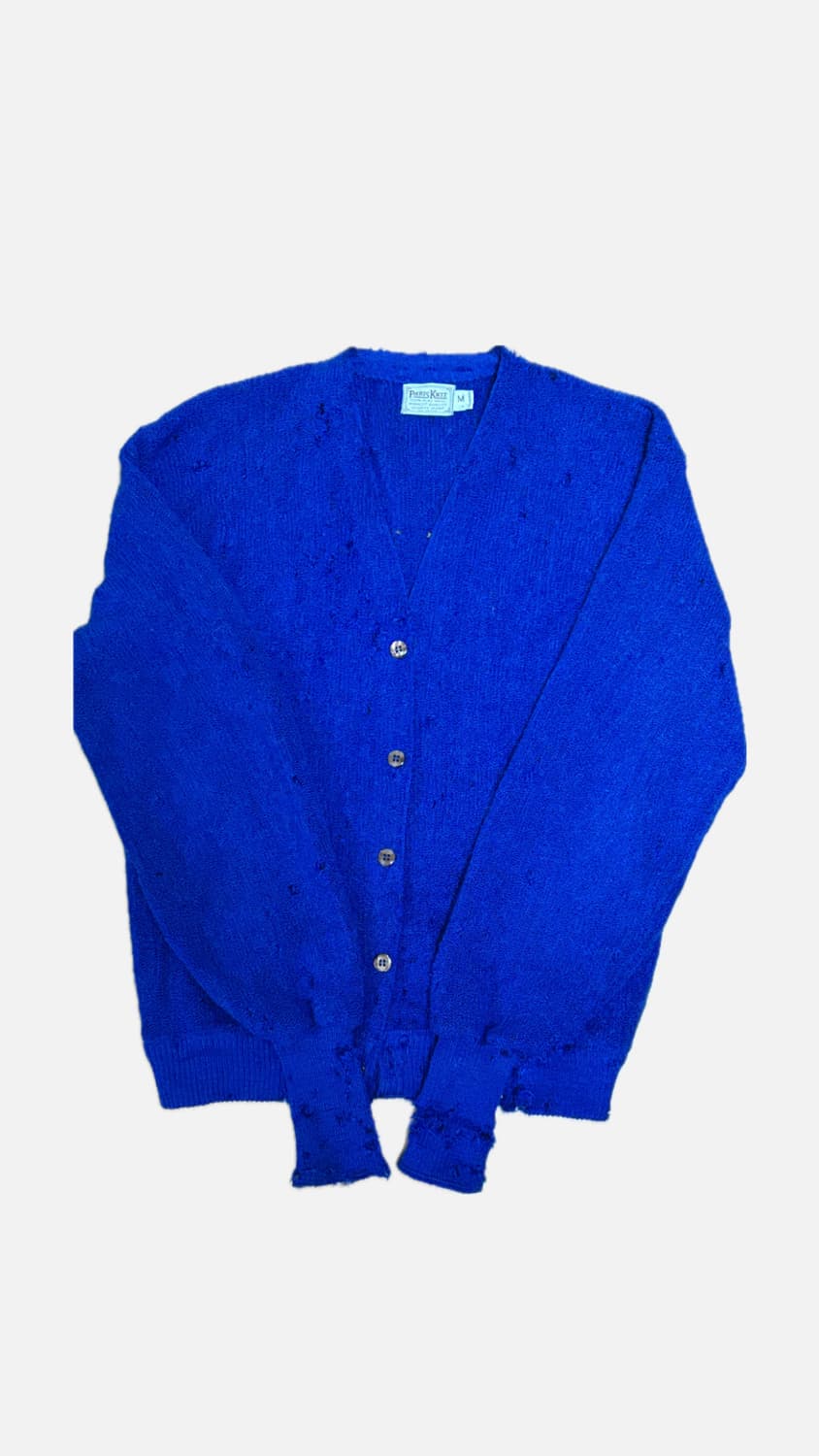 60s-70s 디스트레스 모헤어 가디건 상품이미지1